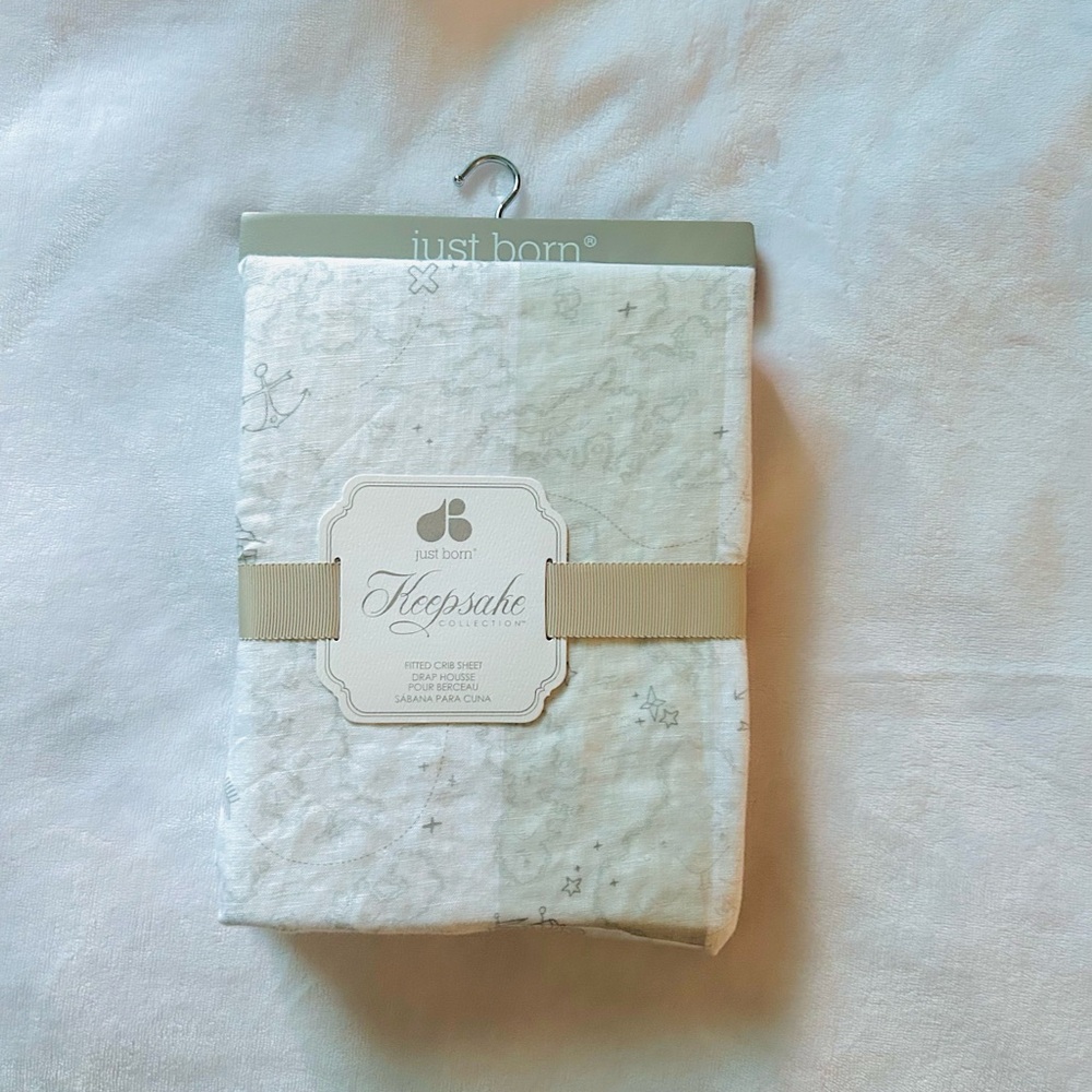 White Crib Sheet